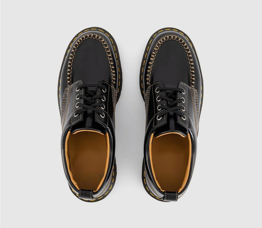 Vintage-Stitched Men's Casual Leather Shoes