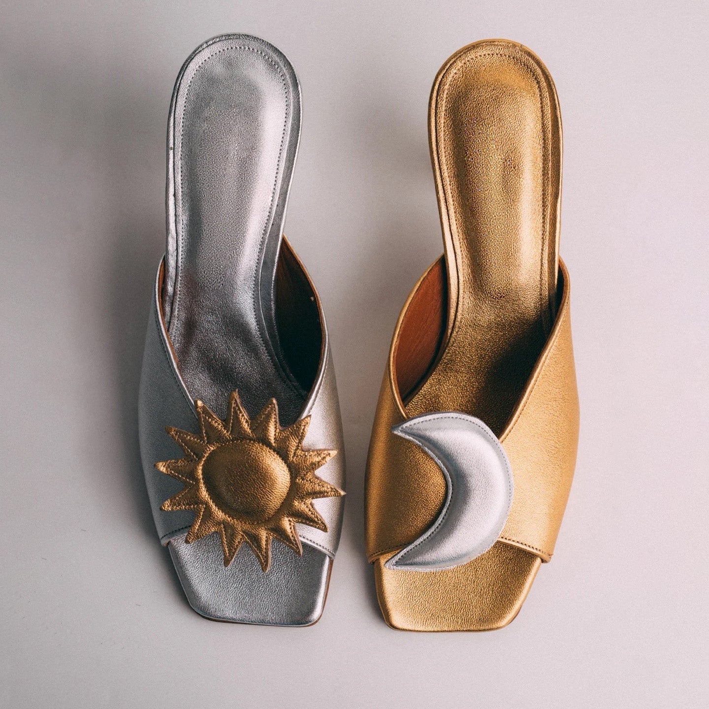 Sun and Crescent Moon Heel