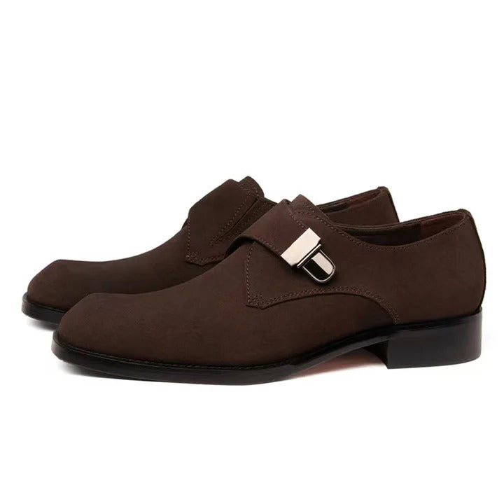 Men's Buckle Strap Business Casual Shoes