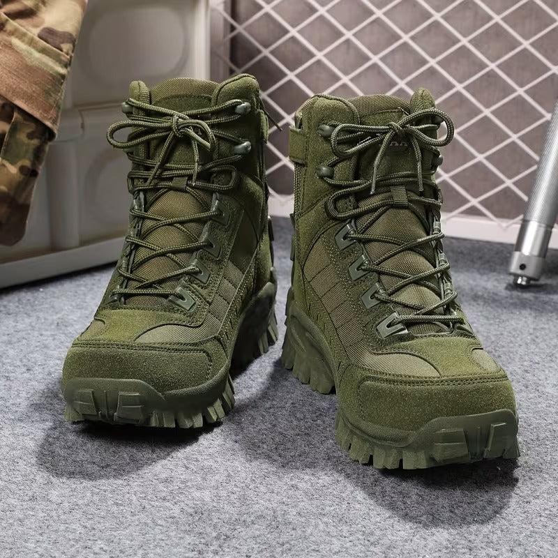 Outdoor High-Top Tactical Boots | Versatile Heavy-Duty Footwear