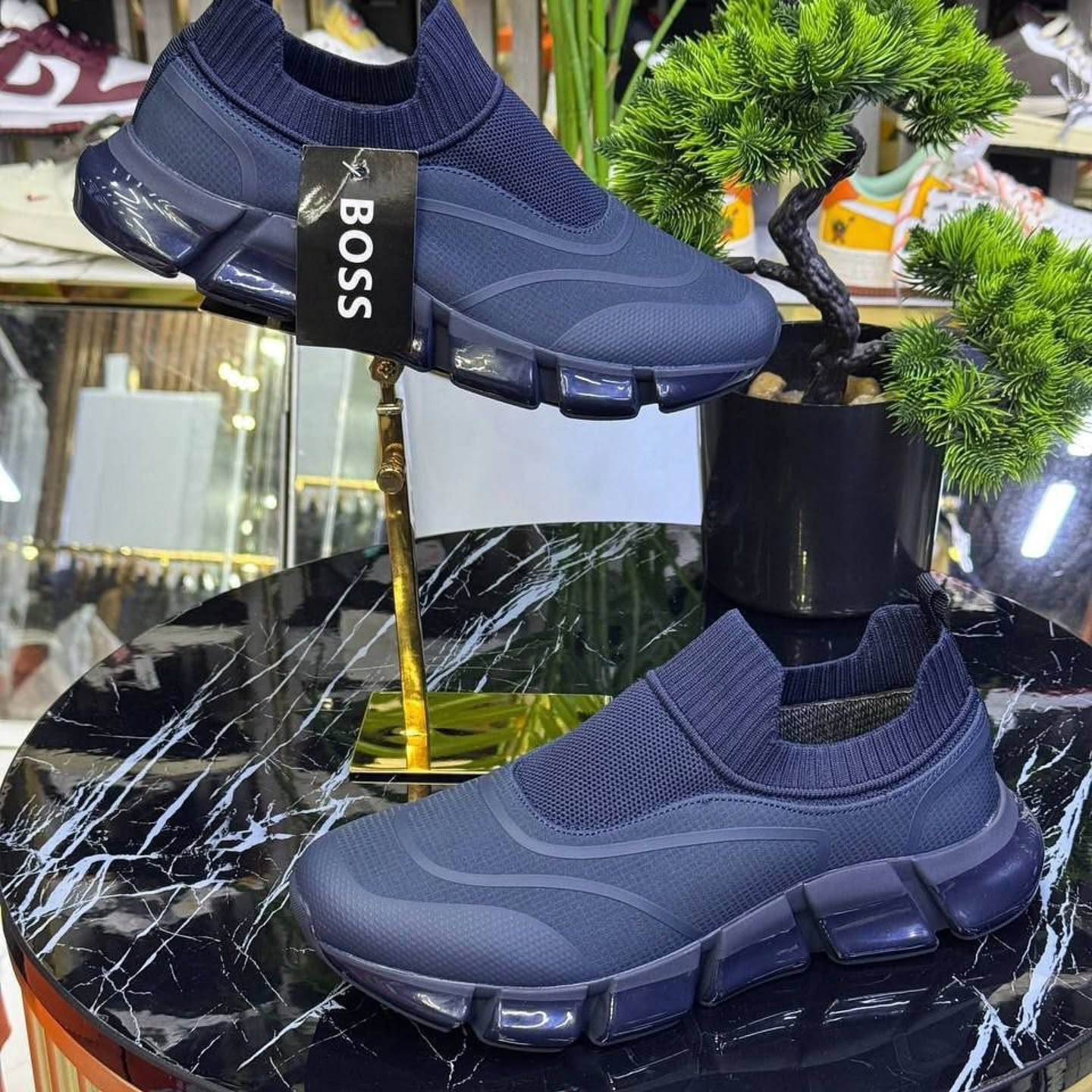 Sock-Fit Air Cushion Slip-On Sneakers