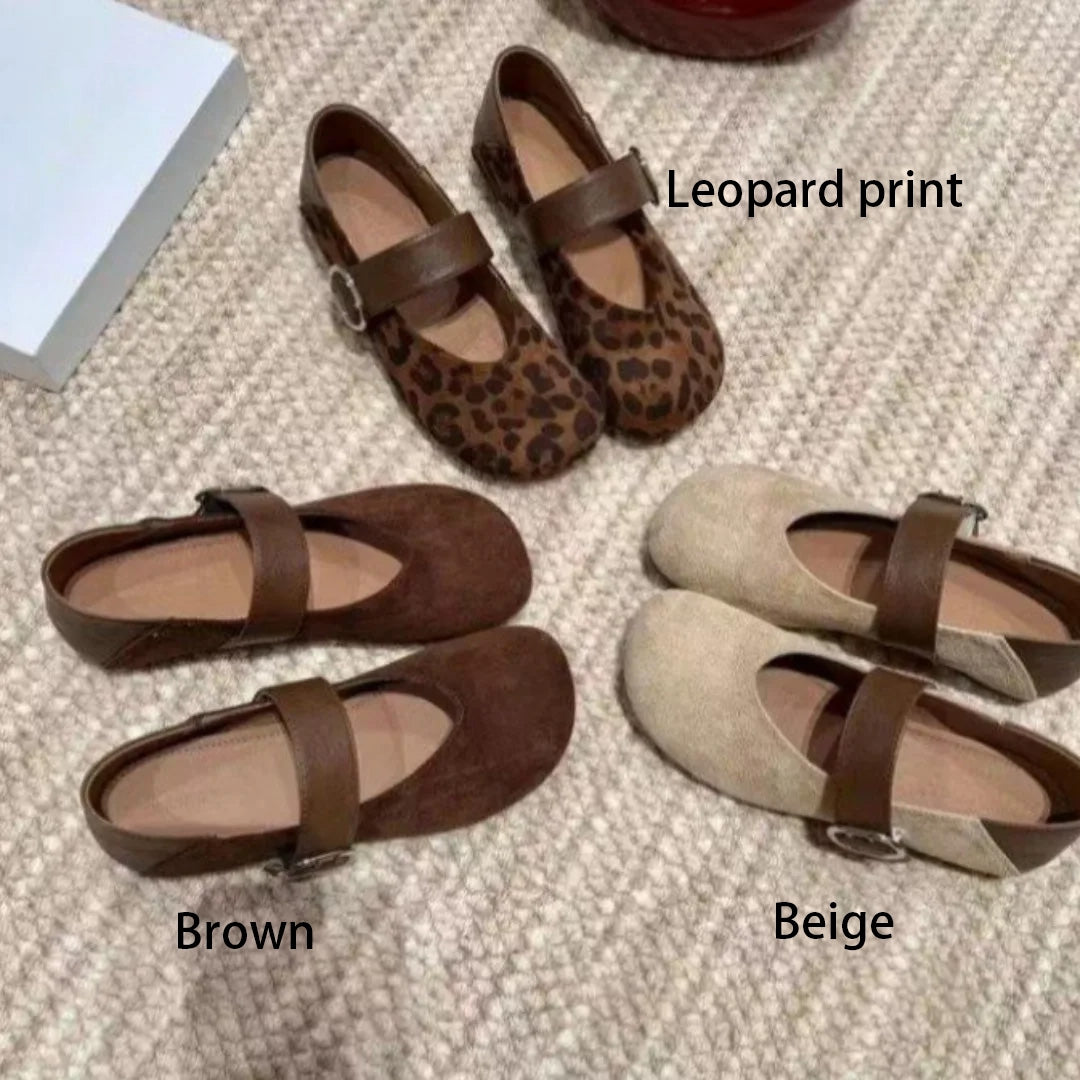 Women's Retro Square Toe Mary Jane Flats
