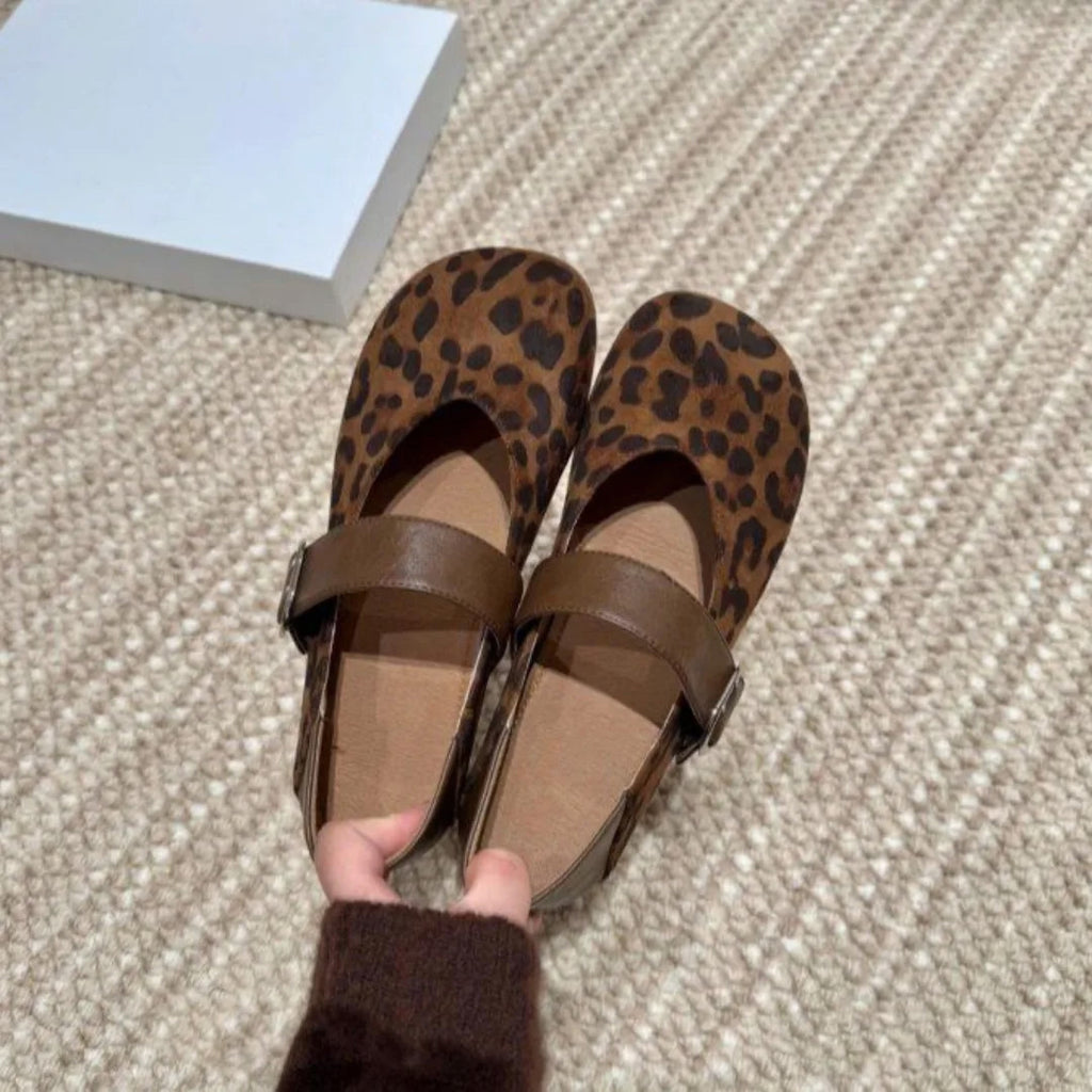 Women's Retro Square Toe Mary Jane Flats
