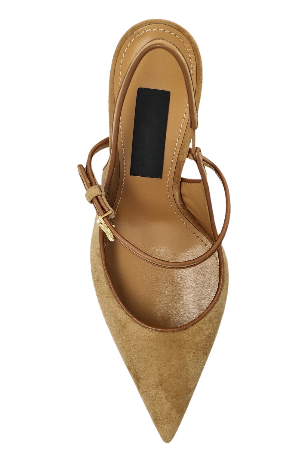 Ladies' Suede Pointed-Toe Slingback Stiletto Pumps