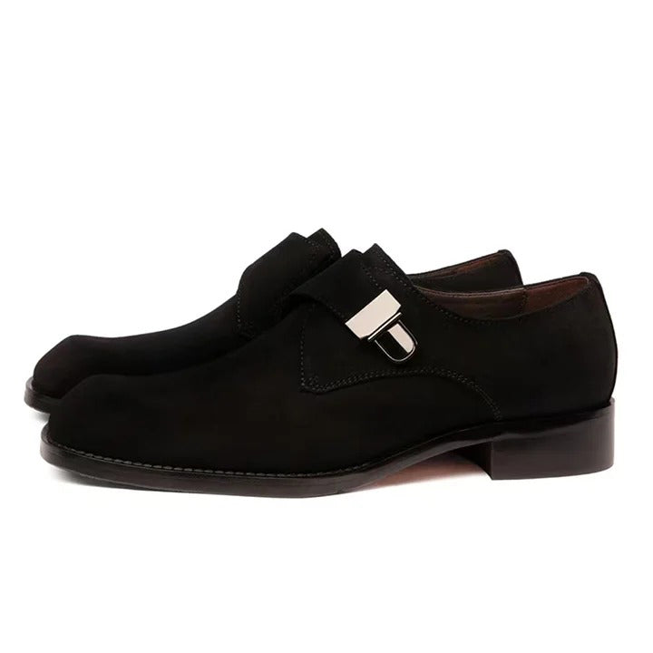 Men's Buckle Strap Business Casual Shoes