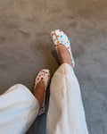 Women's Colorful Polka Dot Split-Toe Flats