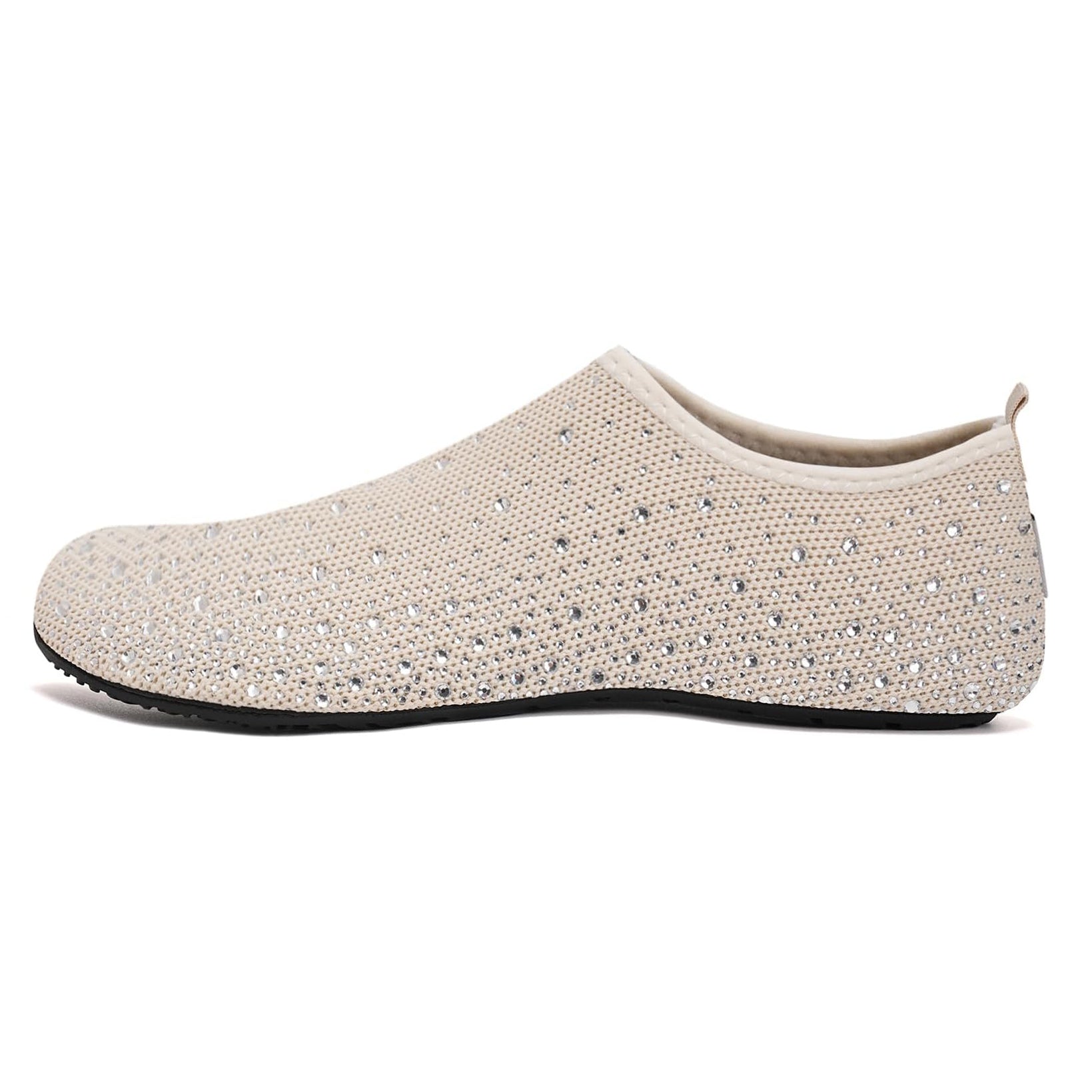 Ladies' Sparkly Slip-On Barefoot Aqua Socks