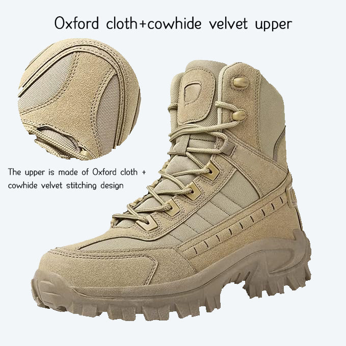 Outdoor High-Top Tactical Boots | Versatile Heavy-Duty Footwear