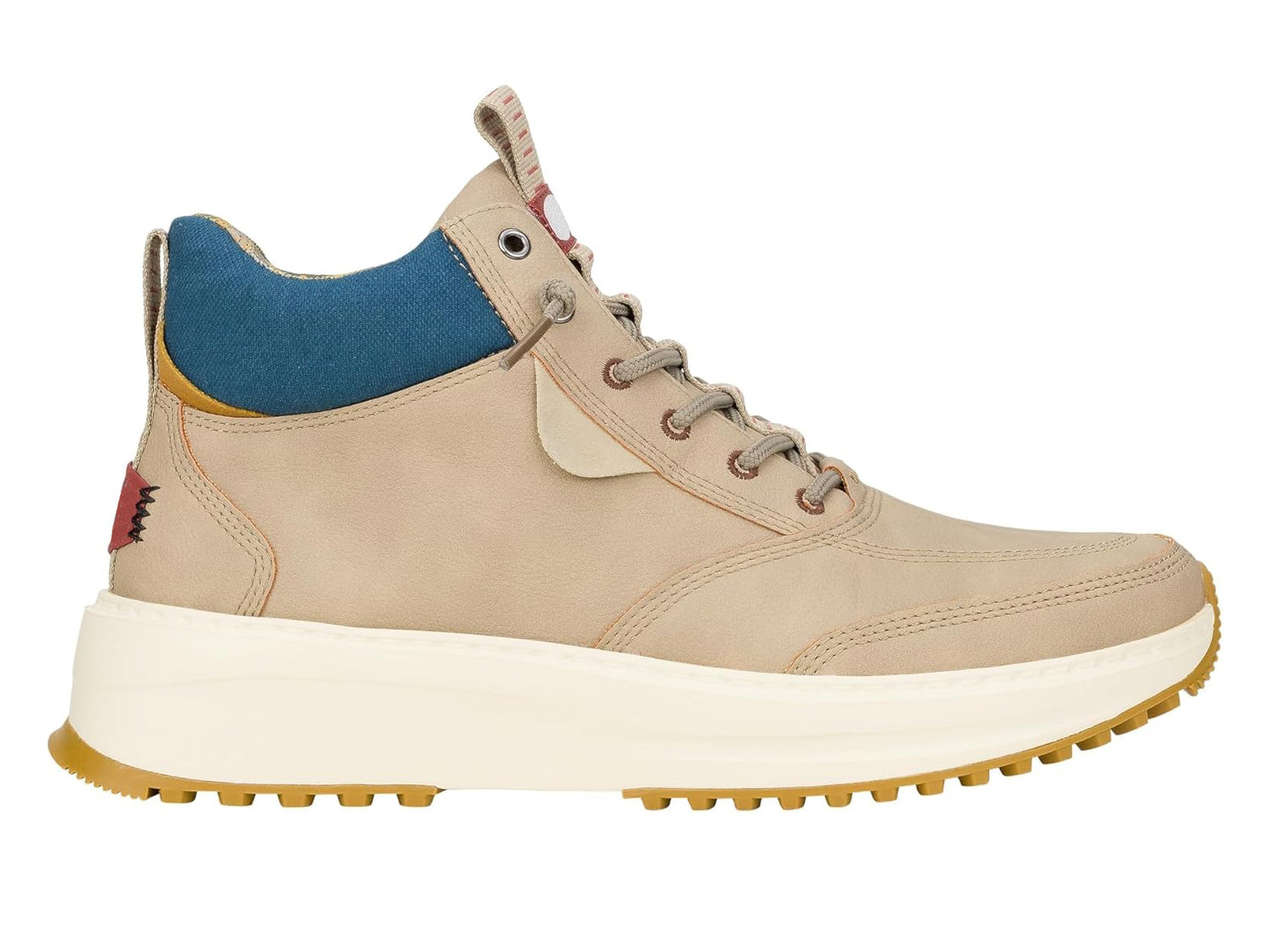 Sand Suede Mid-Top Casual Sneakers