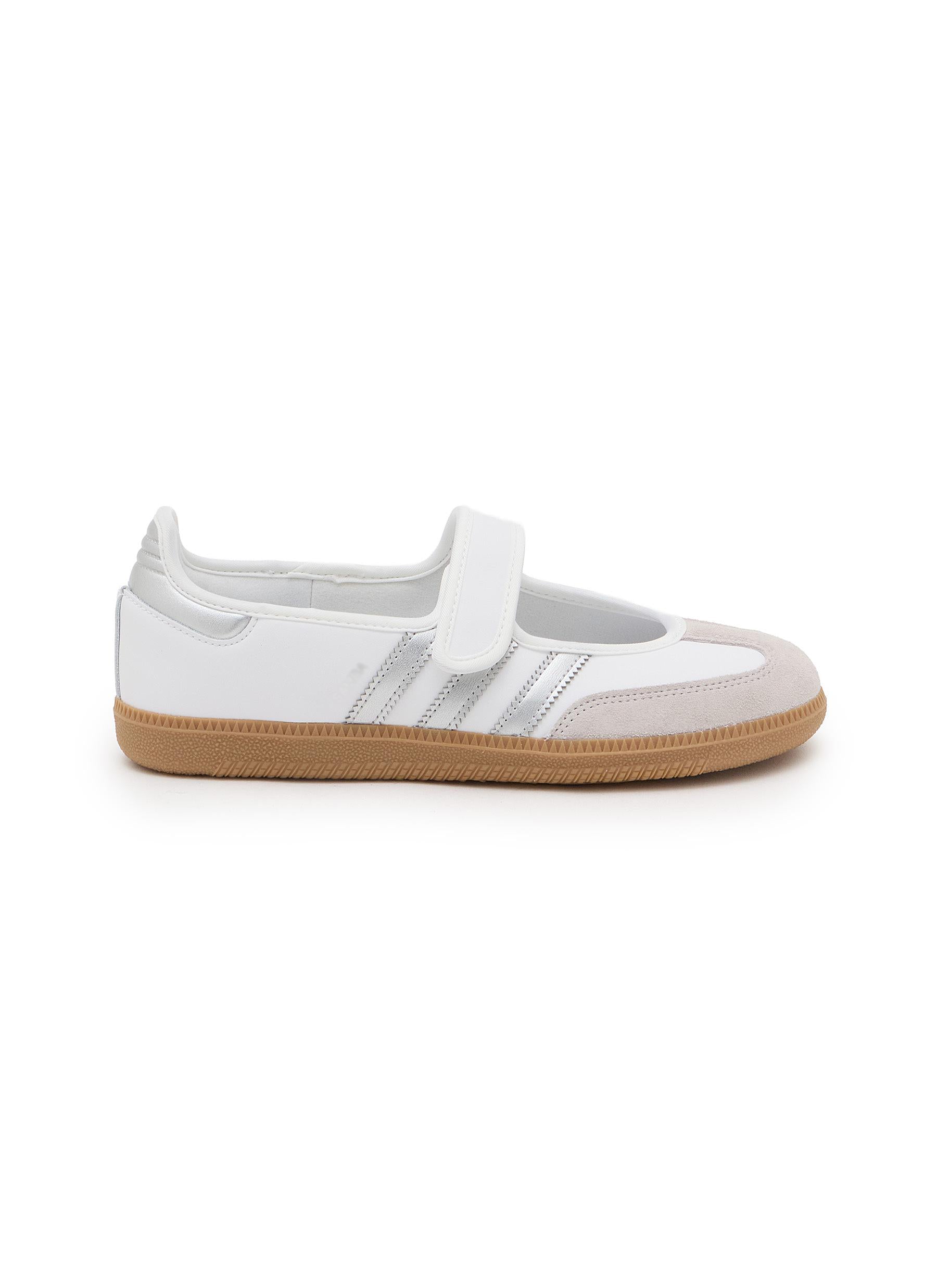 Vintage 3-Stripe Mary Jane Velcro Strap Flat Sneakers