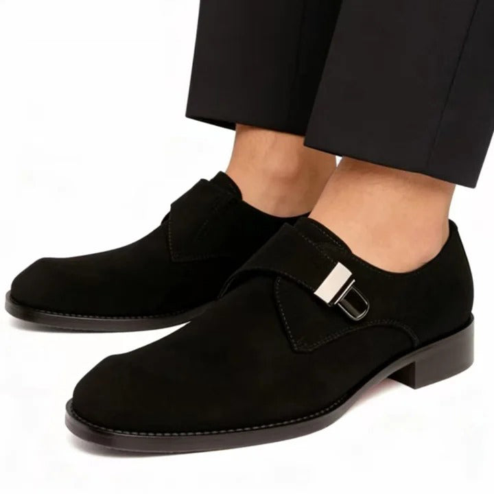 Men's Buckle Strap Business Casual Shoes