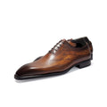 Men's Engraved Script Business Dress Shoes