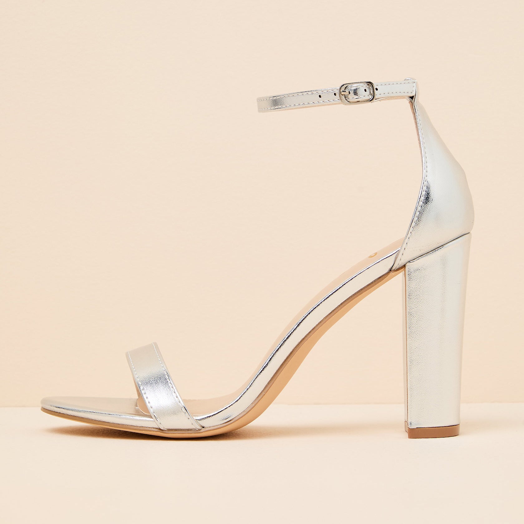 Women's Minimalist Ankle-Strap Block Heel Sandals