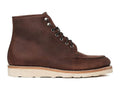 Moc-Toe Work Boots With Wedge Sole