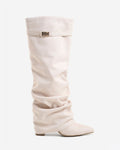 Ladies' Suede Slouchy Over-the-Knee Boots