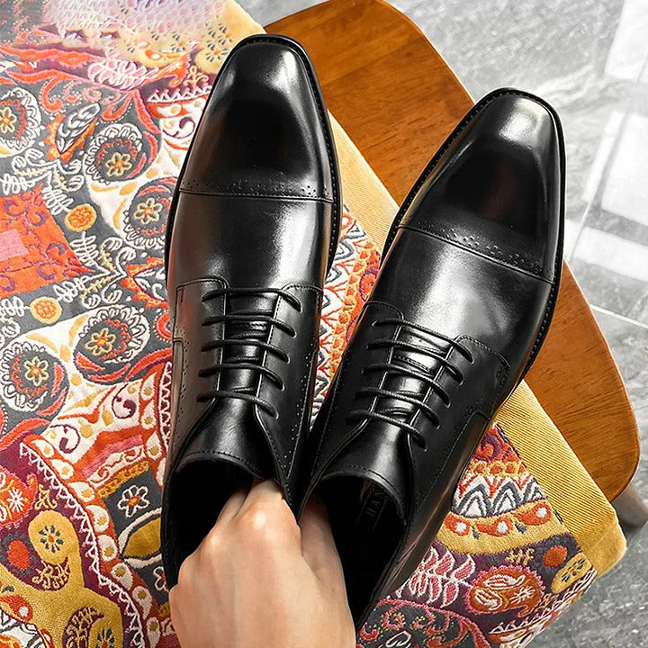 Men's Cap-Toe Brogue Chukka Boots