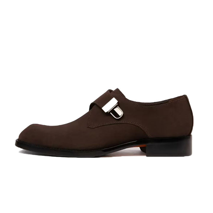 Men's Buckle Strap Business Casual Shoes