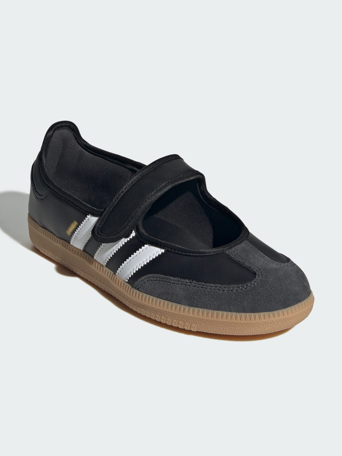 Vintage 3-Stripe Mary Jane Velcro Strap Flat Sneakers