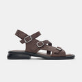 Ladies' Genuine Leather Multi-Buckle Adjustable Sandals