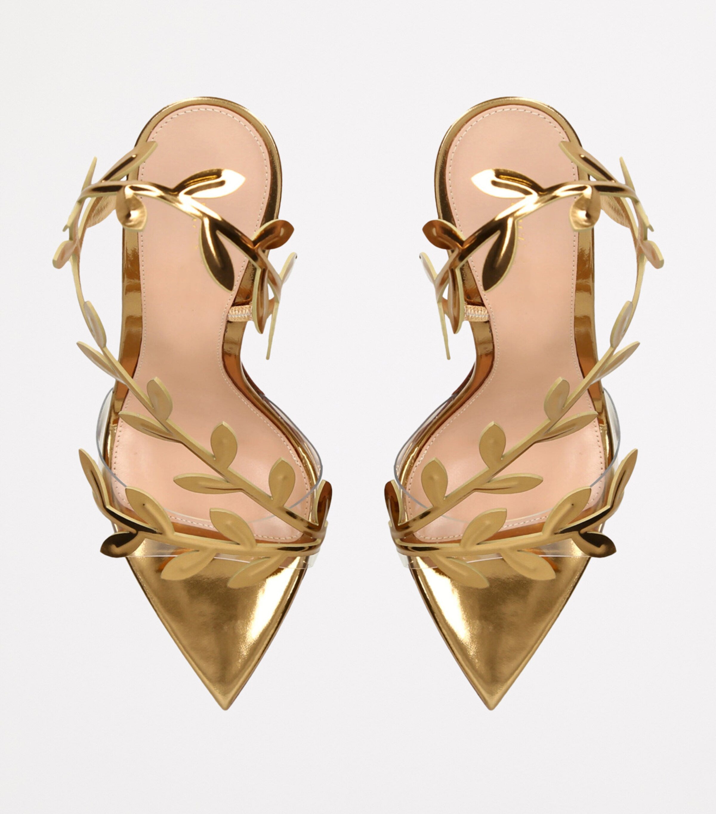 Ladies' Botanical Crystal Pointed-Toe Heels