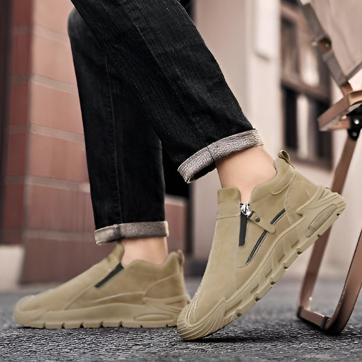 Men's High-Top Zip Boots | Slip-On Style For Easy Daily Commute