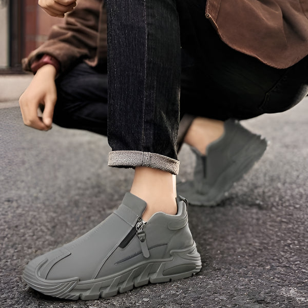 Men's High-Top Zip Boots | Slip-On Style For Easy Daily Commute
