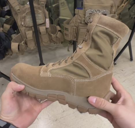 Coyote Brown Suede Tactical Combat Boots