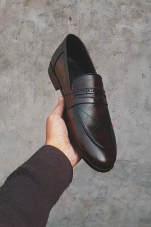 Hand-Finished Formal Slip-On Shoes