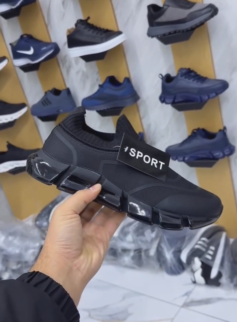 Sock-Fit Air Cushion Slip-On Sneakers