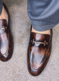 Quilted Leather Horsebit Loafers
