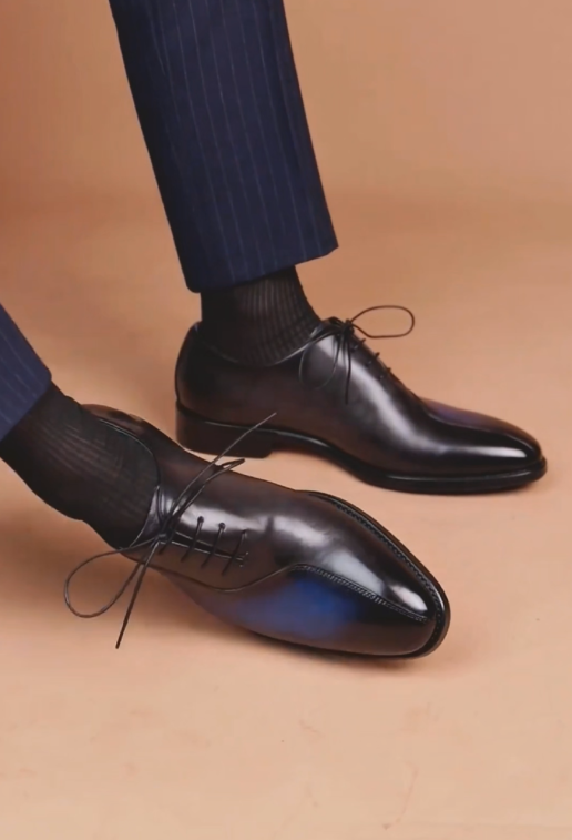 Red Sole Contrast Formal Dress Shoes
