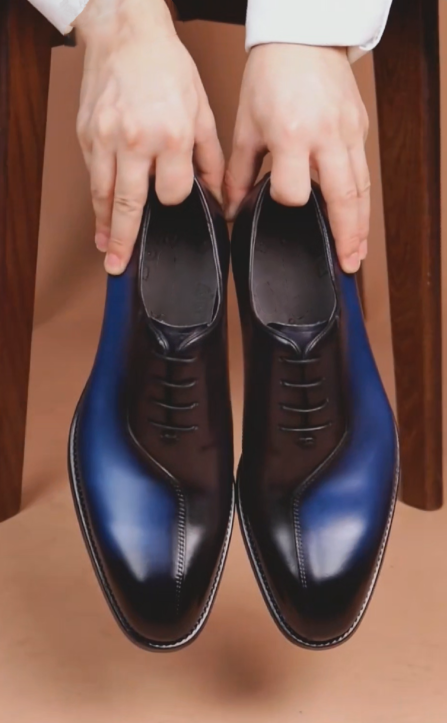 Red Sole Contrast Formal Dress Shoes