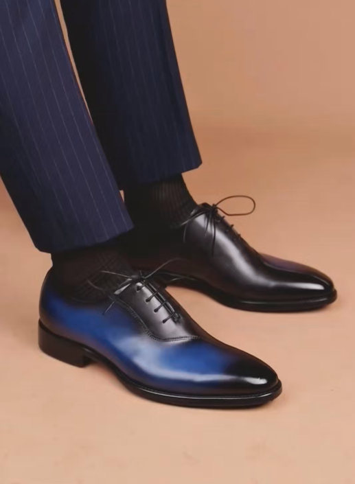 Red Sole Contrast Formal Dress Shoes