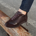Dual-Material Retro Casual Shoes