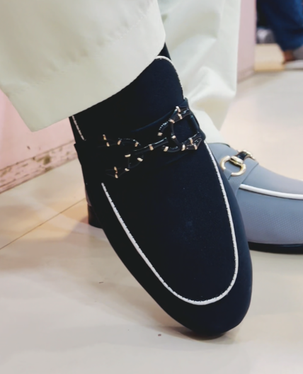 Men's Metal Buckle Loafers