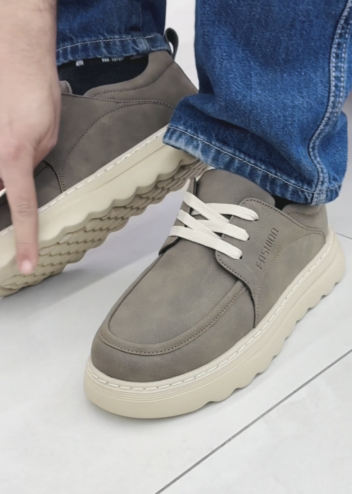 Men's Chunky Sole Casual Oxford Shoes