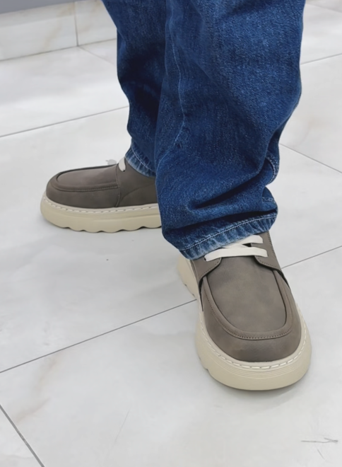 Men's Chunky Sole Casual Oxford Shoes