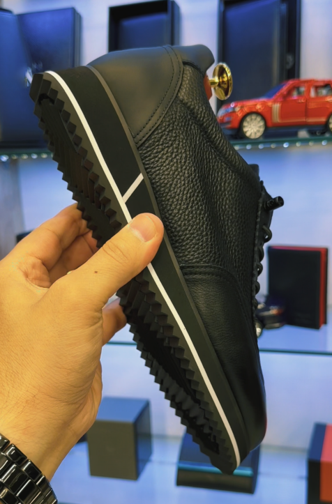 Men's Leather Platform Sneakers