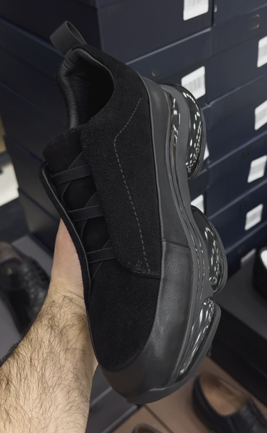 Men's Suede & Leather Platform Sneakers