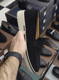 Men's Casual Contrast Sole Slip-On Shoes