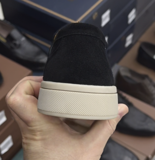 Men's Casual Contrast Sole Slip-On Shoes