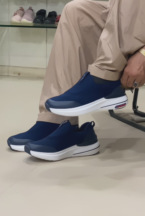 Men's Knit Sock-Fit Slip-On Sneakers