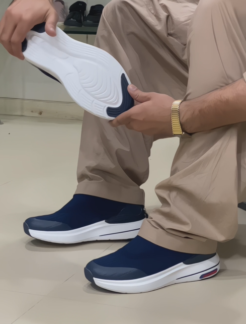 Men's Knit Sock-Fit Slip-On Sneakers