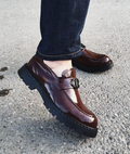Men's Chunky Monogram Buckle Dress Shoes