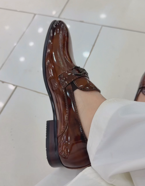 Men's Glossy Formal Dress Shoes