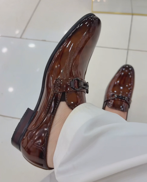 Men's Glossy Formal Dress Shoes