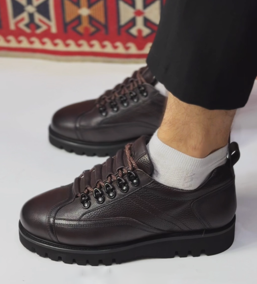 Men's Lug Sole Cap-Toe Dress Sneakers