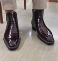 Men's Crocodile Embossed Chelsea Boots