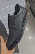 Men's Black Leather Casual Dress Shoes