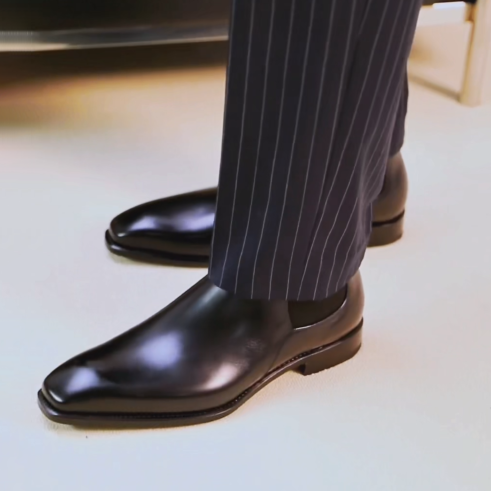 Men's Hand-Polished Black Chelsea Boots